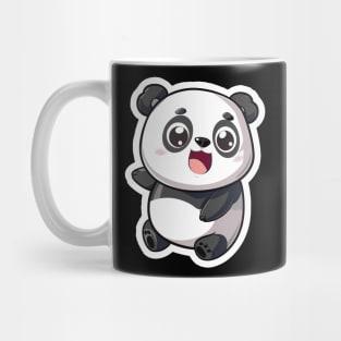 Exuberant Panda Buddy Sticker Mug